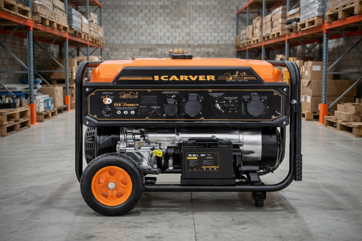 Бензиновый генератор Carver PPG-13500VR (PPG-13500EV) 10 кВт с АВР и электростартером — фото 2
