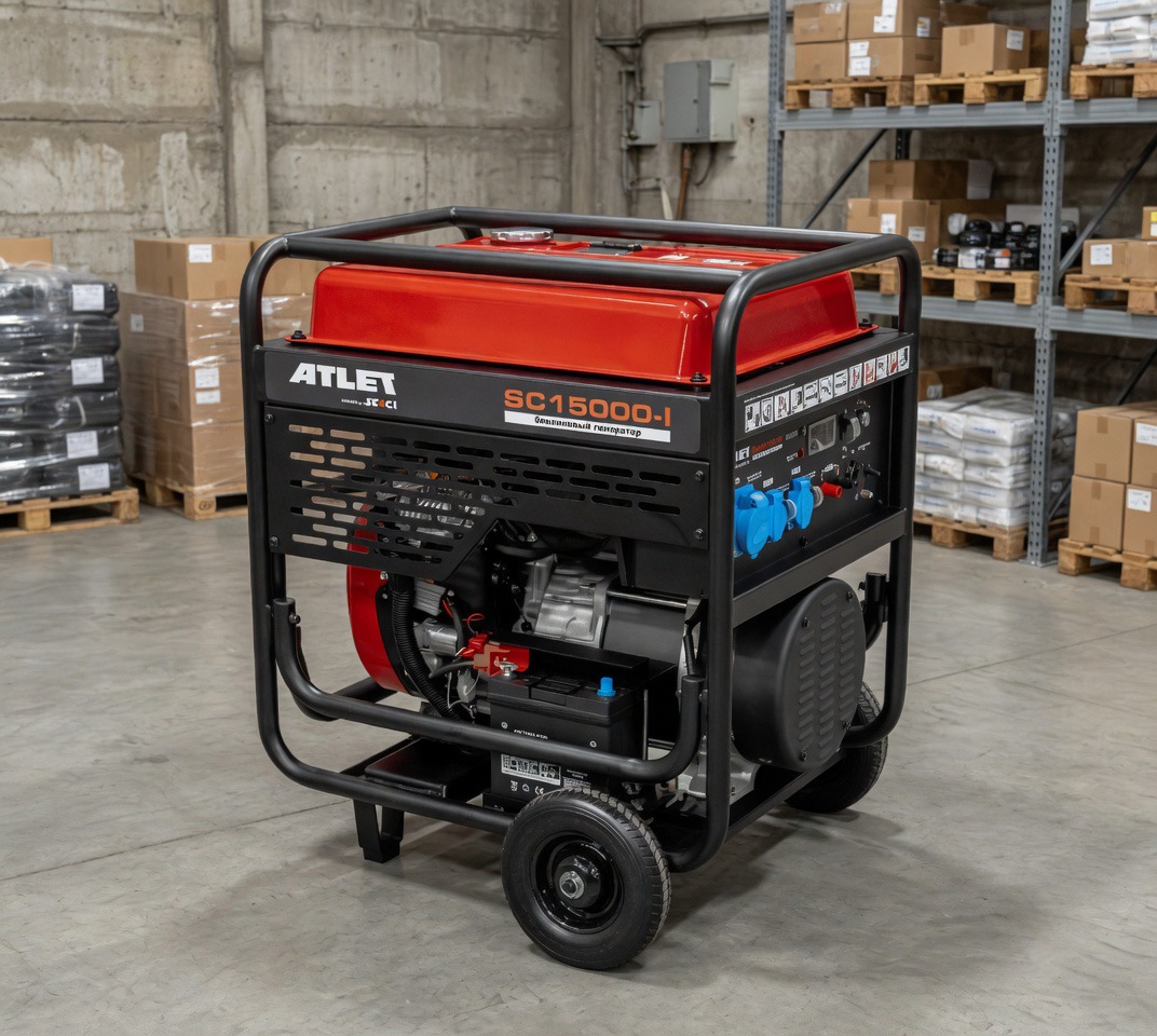 Бензиновый генератор Grizzly Dual Power GEGG-8500-3DEA 8 кВт (220/380 В) с электростартером — фото 3