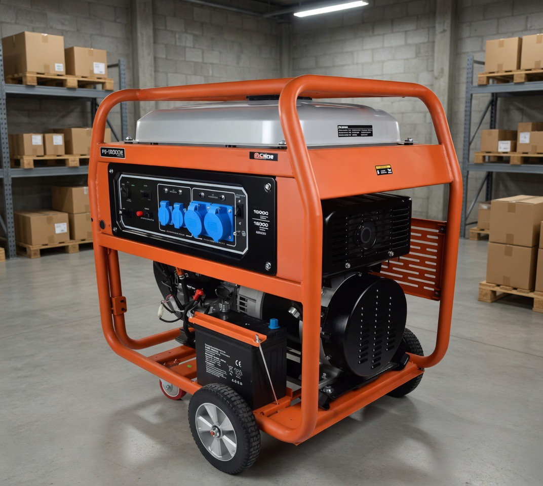 Бензиновый генератор HND GE 12000 XLST 12 кВт (220/380 В) с двигателем Honda GX690 — фото 14