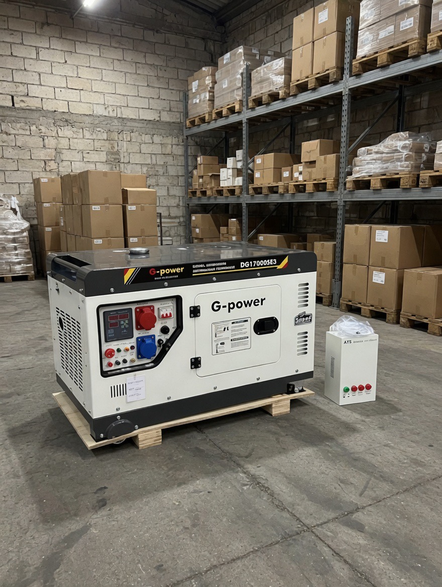 Дизельный генератор G-Power 12 кВт (13 кВт max) с АВР, подогревом и водяным охлаждением — фото 2