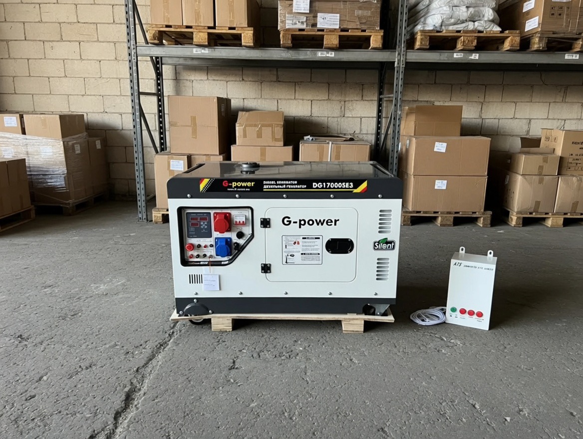 Дизельный генератор G-Power 12 кВт (13 кВт max) с АВР, подогревом и водяным охлаждением — фото 3
