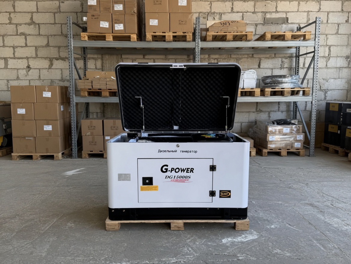 Дизельный генератор G-Power DG14000SE3 12 кВт (220/380 В) с АВР и электростартером — фото 2
