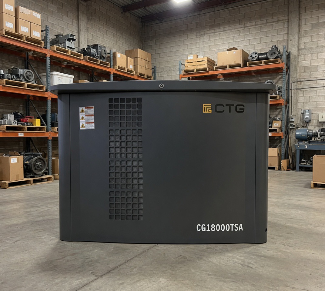 Газовый генератор CTG CG18000SA 15 кВт в шумозащитном кожухе (уличное исполнение)