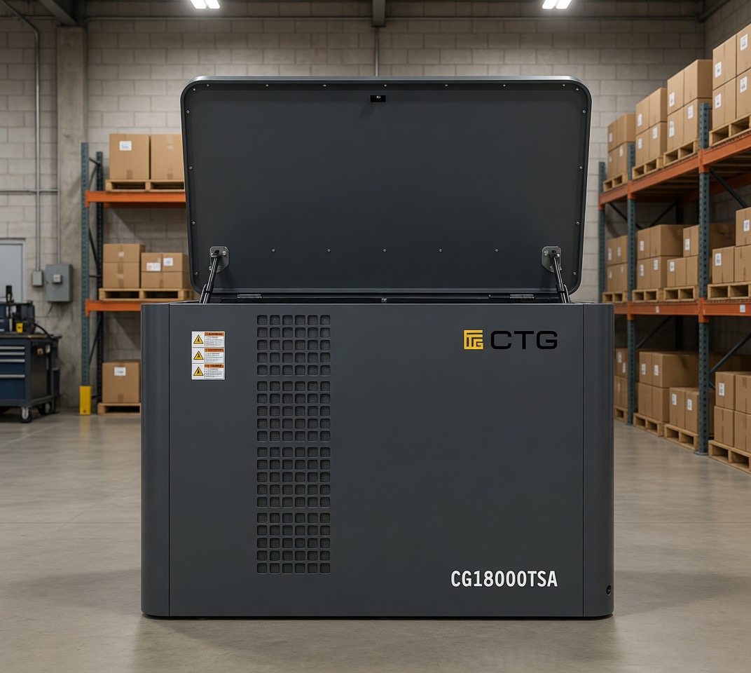 Газовый генератор CTG CG18000SA 15 кВт в шумозащитном кожухе (уличное исполнение) — фото 2