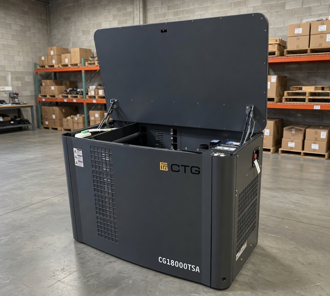 Газовый генератор CTG CG18000SA 15 кВт в шумозащитном кожухе (уличное исполнение) — фото 4