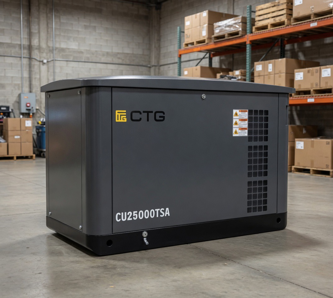 Газовый генератор CTG CU25000SA 21 кВт в шумозащитном кожухе (уличное исполнение)
