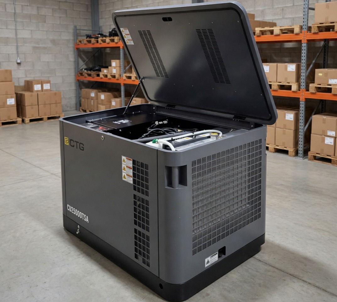Газовый генератор CTG CU25000SA 21 кВт в шумозащитном кожухе (уличное исполнение) — фото 3