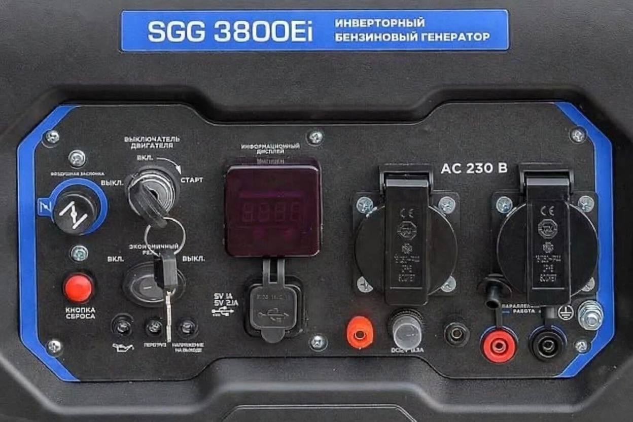 Инверторный бензиновый генератор TSS SGG 3000ESI 3 кВт (с кожухом и электростартером) — фото 12