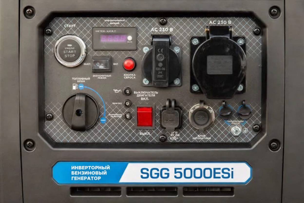 Инверторный бензиновый генератор TSS SGG 3800Ei 3,8 кВт с электростартером — фото 7
