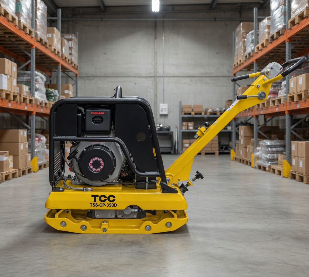 Реверсивная виброплита ТСС TSS-CP-350D (дизель Yanmar L100AE, гидравлика, электростарт) — фото 2